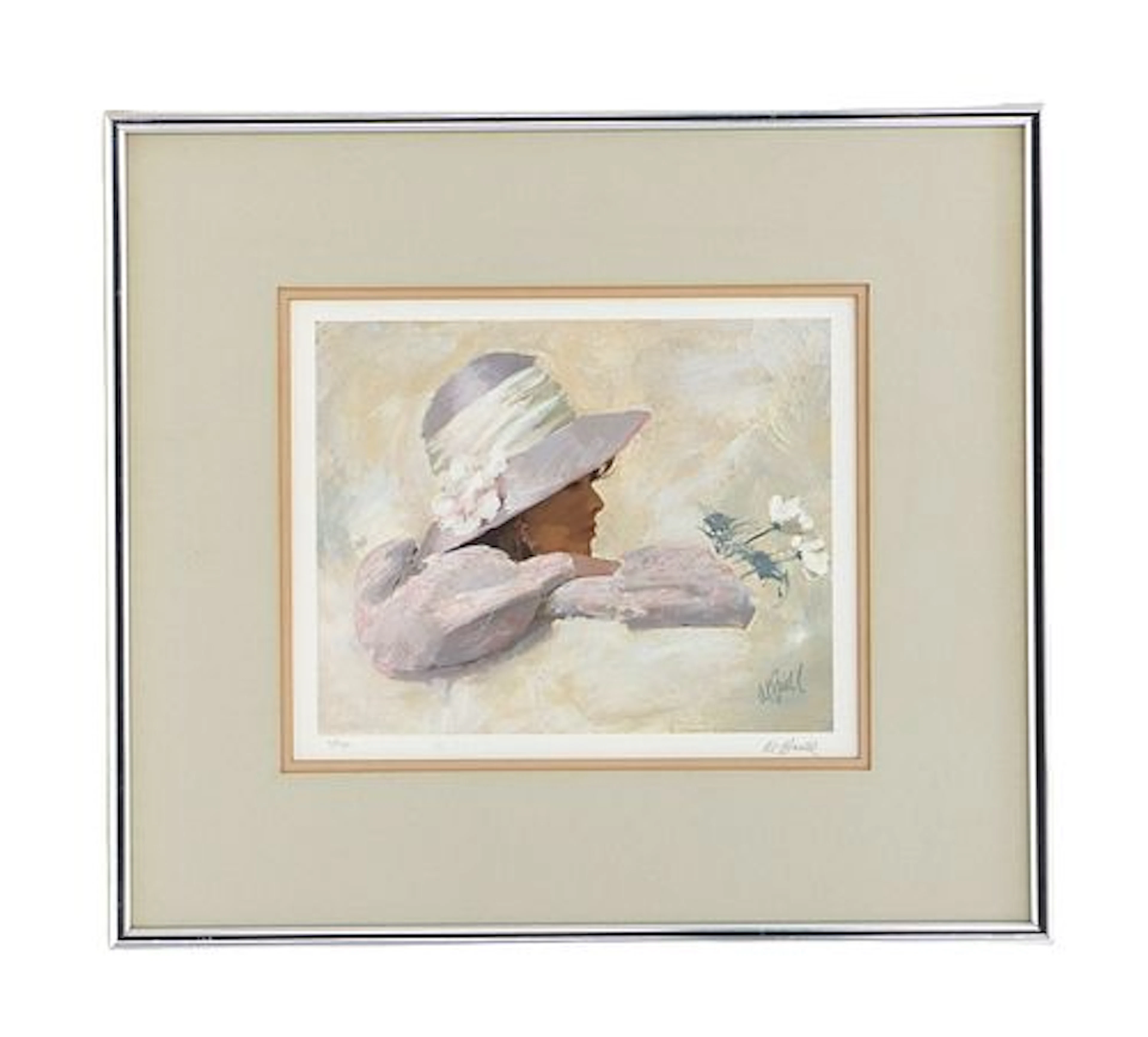 Al Buell (1910-1996) American, Limited Edition Lithograph Impressionist Figural