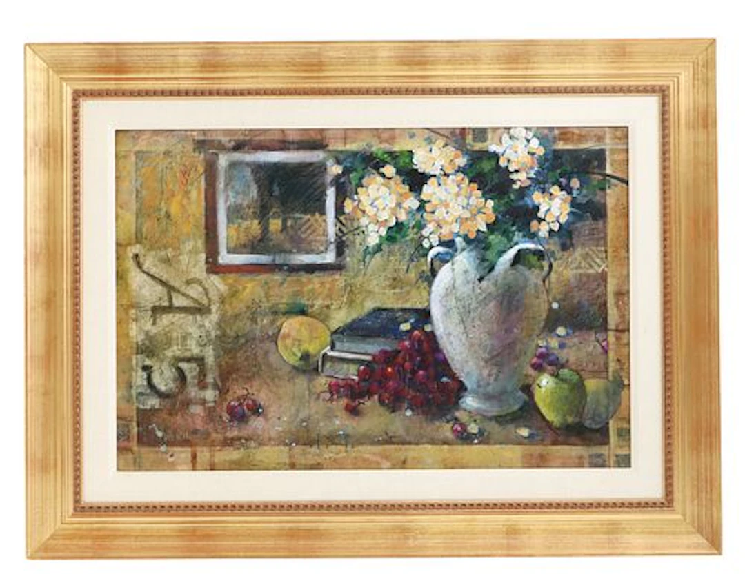 Craig Alan (Born 1971) American, Mixed Media Impressionist Still Life