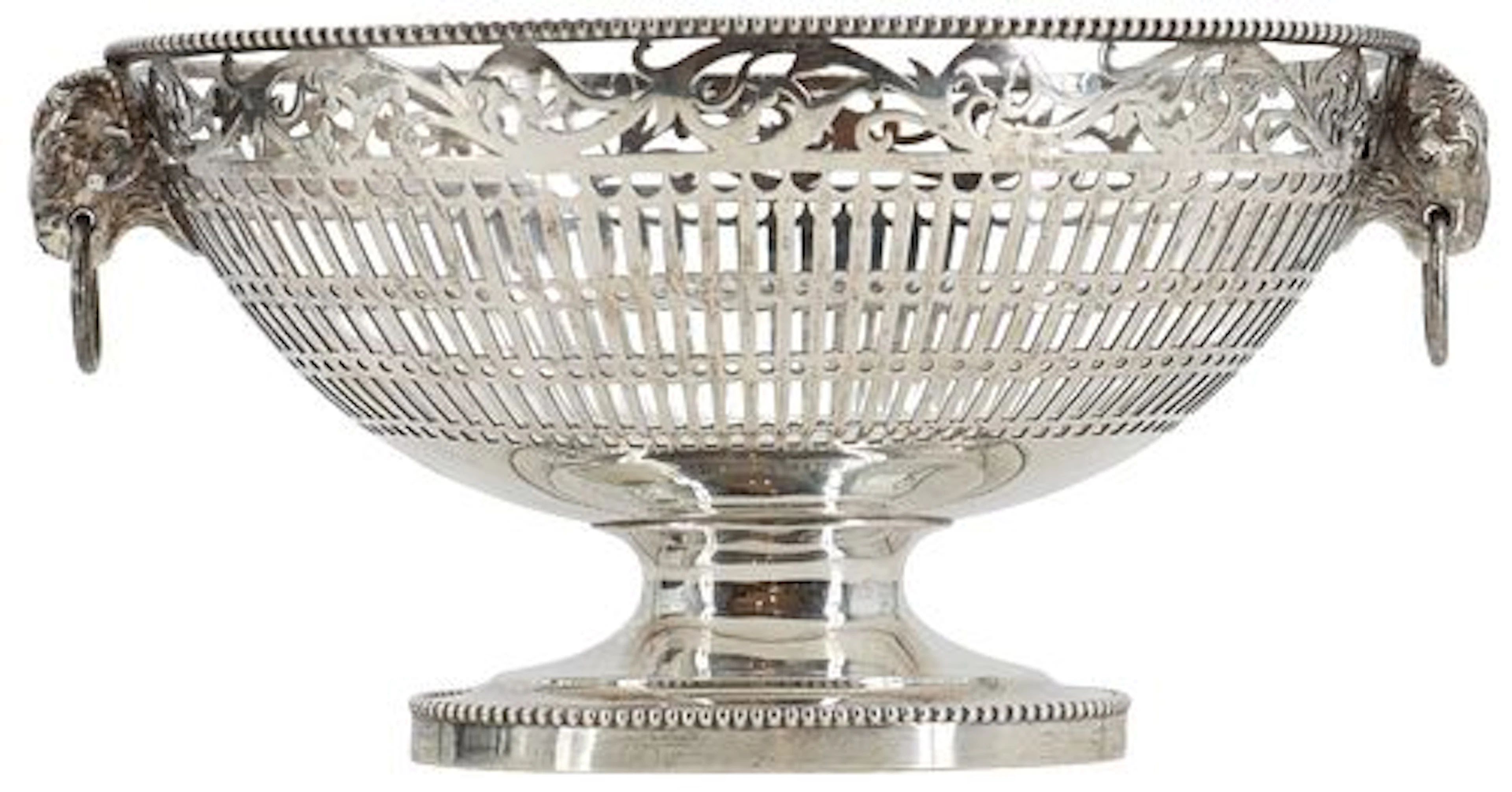 William Comyns (1835-1916) English, Sterling Silver Reticulated Fruit