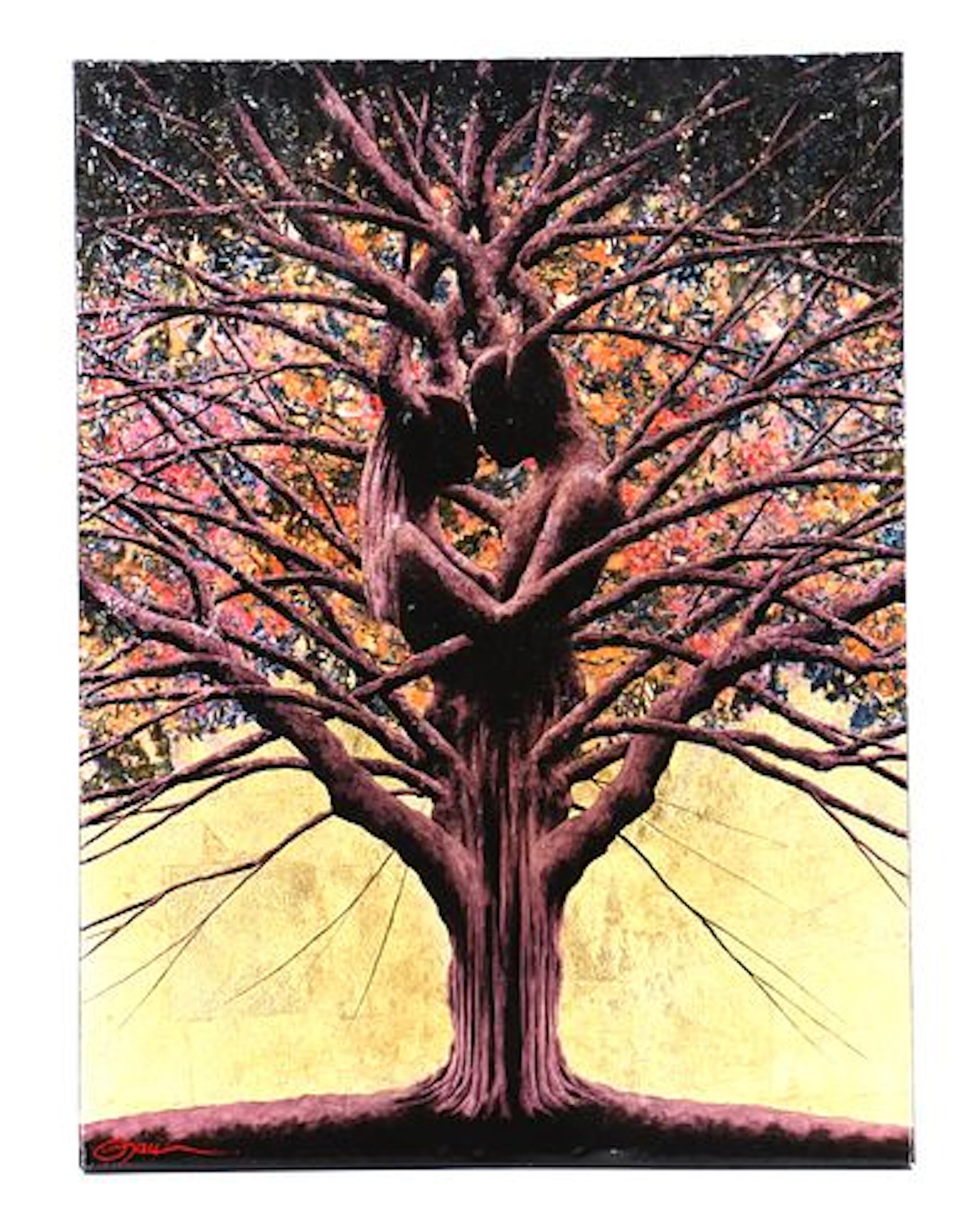 Oryan (21st Century) American, Liquid Fusion Mixed Media Surreal Figural