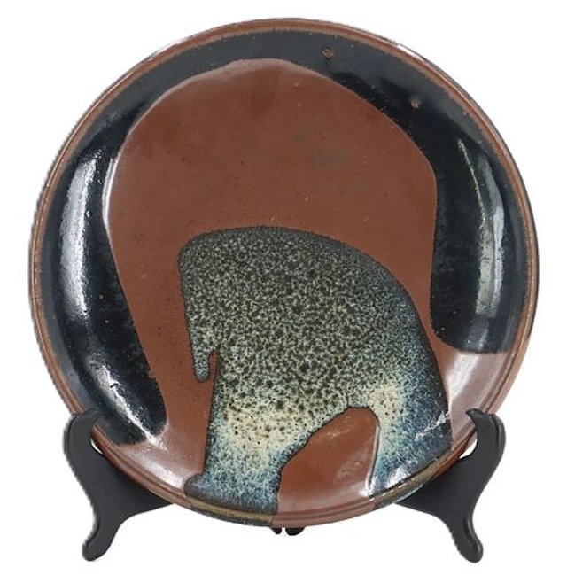 Likely Edo Period Japanese Tamba Region Ceramic Plate