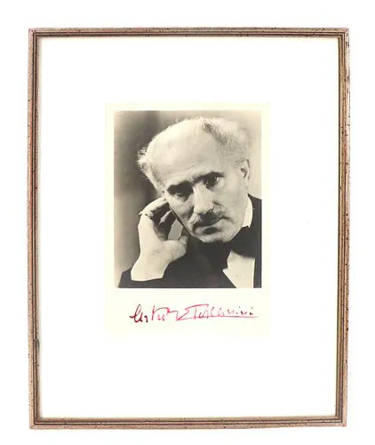 Black and White Signed Portrait Photo of Arturo Toscanini