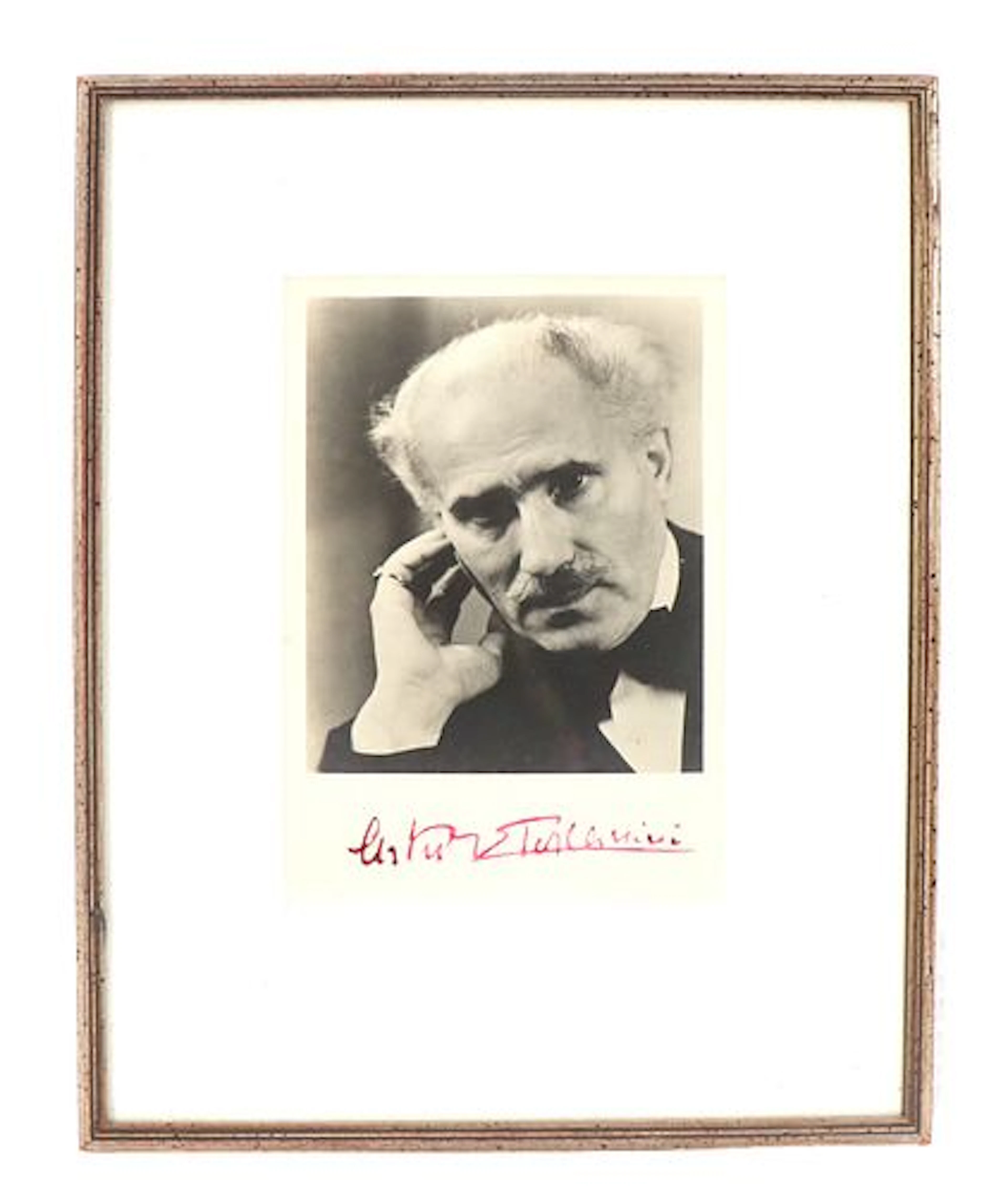 Black and White Signed Portrait Photo of Arturo Toscanini