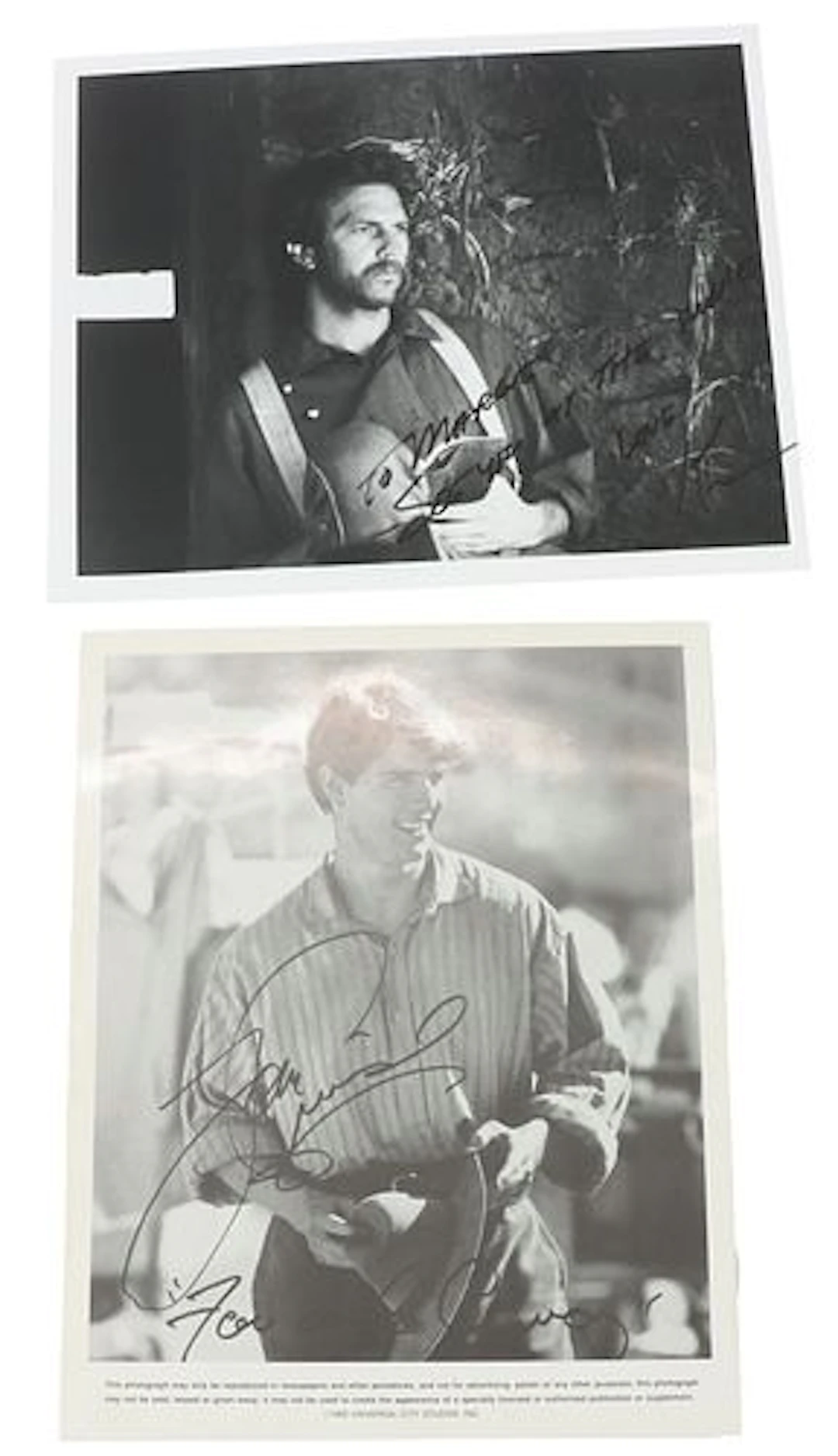 Autographs of Two Hollywood Box Office Giants -Tom Cruise & Kevin Costner