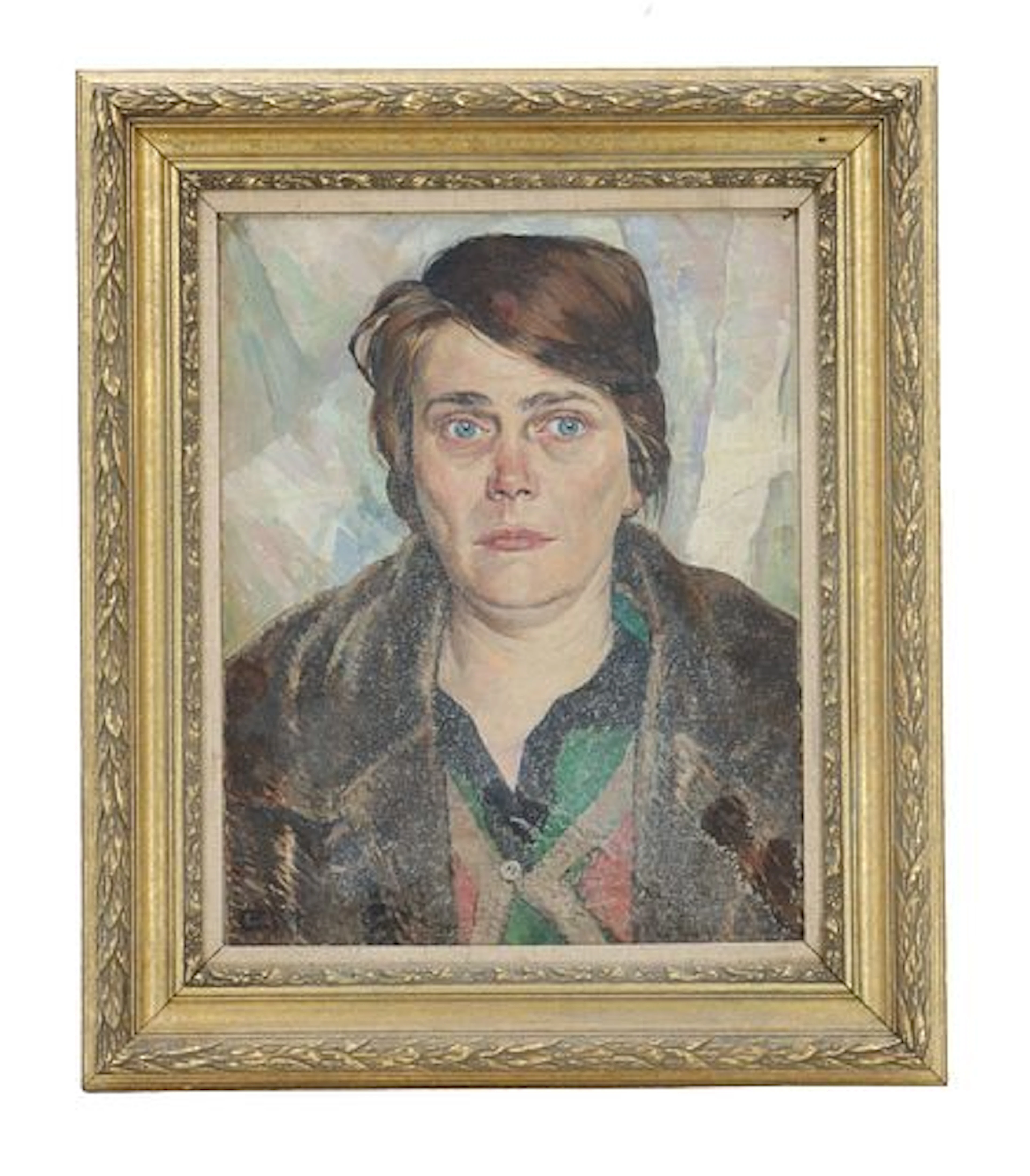 Early 10th Century Oil on Canvas Fauvist Portrait of a Woman