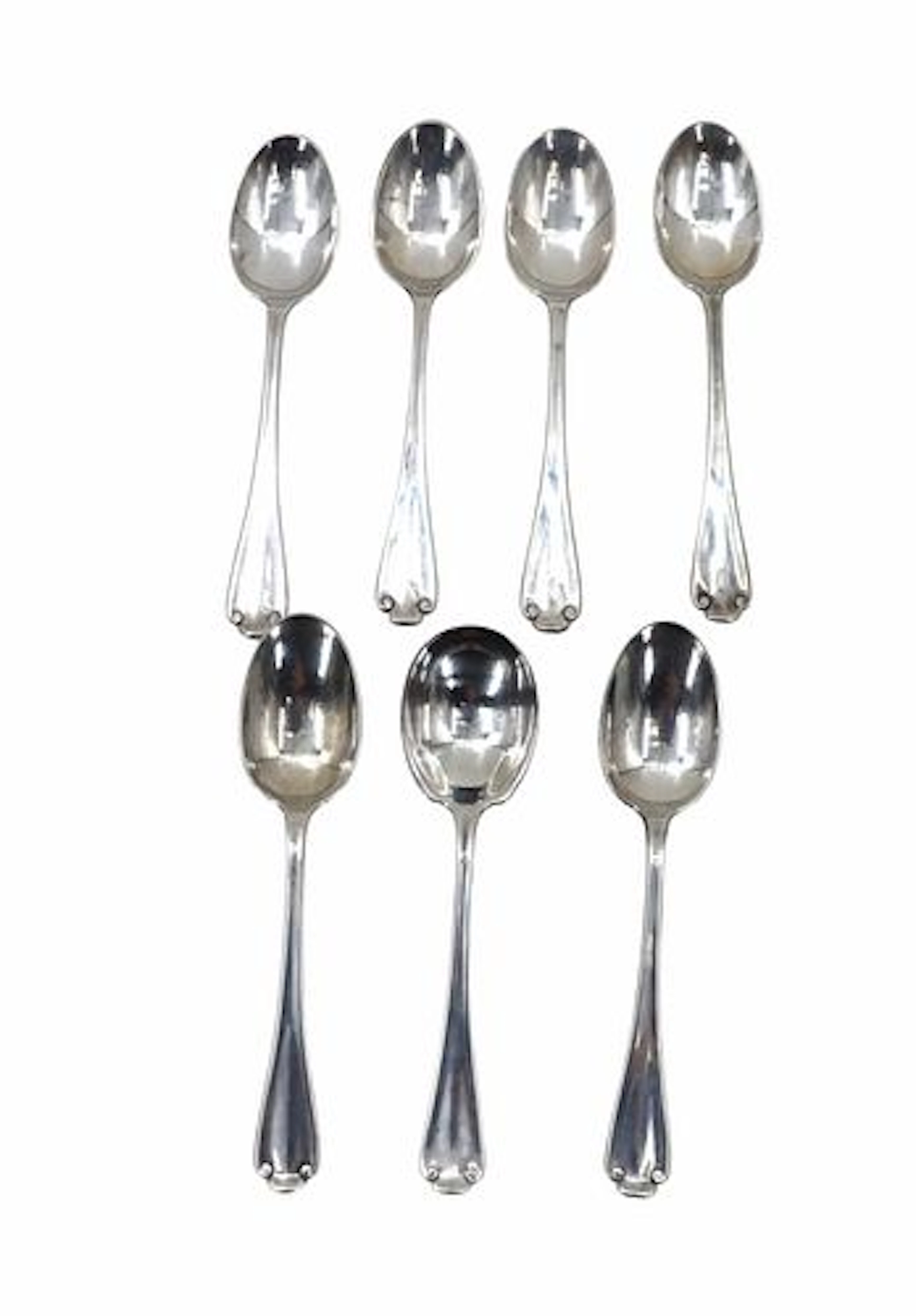 (7) Tiffany & Co. "Flemish" Sterling Silver Teaspoon - 9.380 ozt.