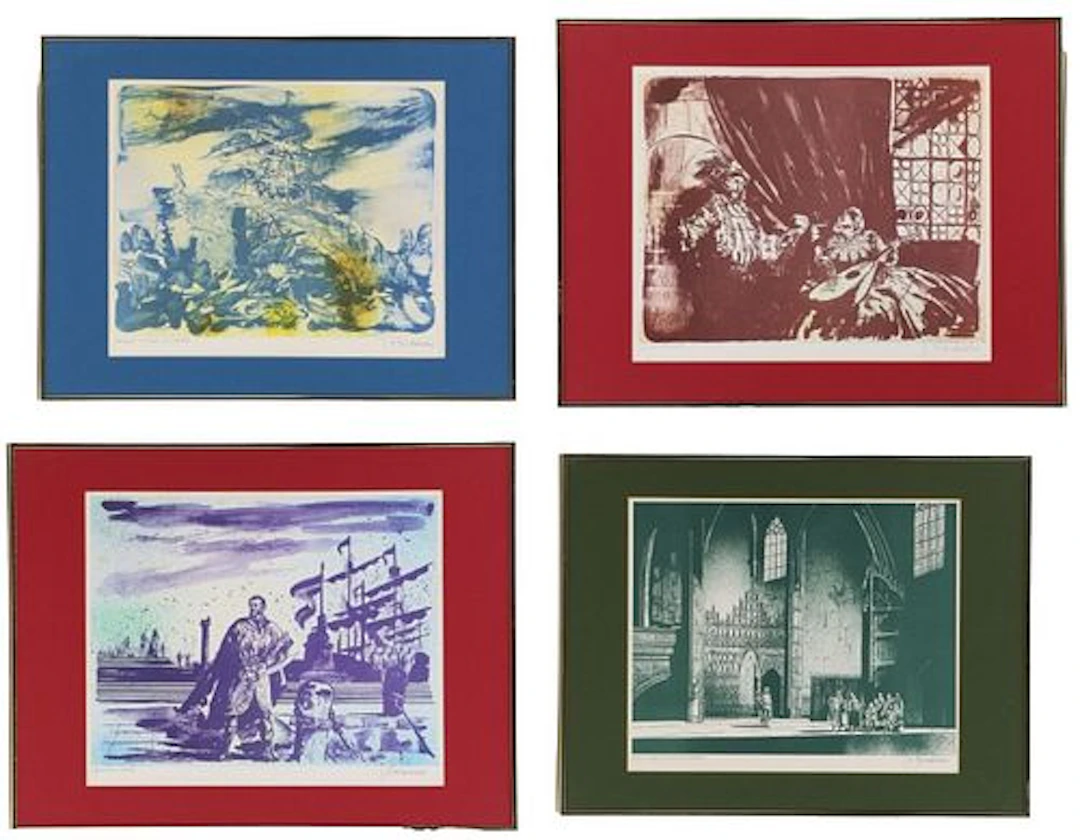 Joseph A. Pescenke (1942-1989) Hungarian/Swedish, (4) Artist Proof