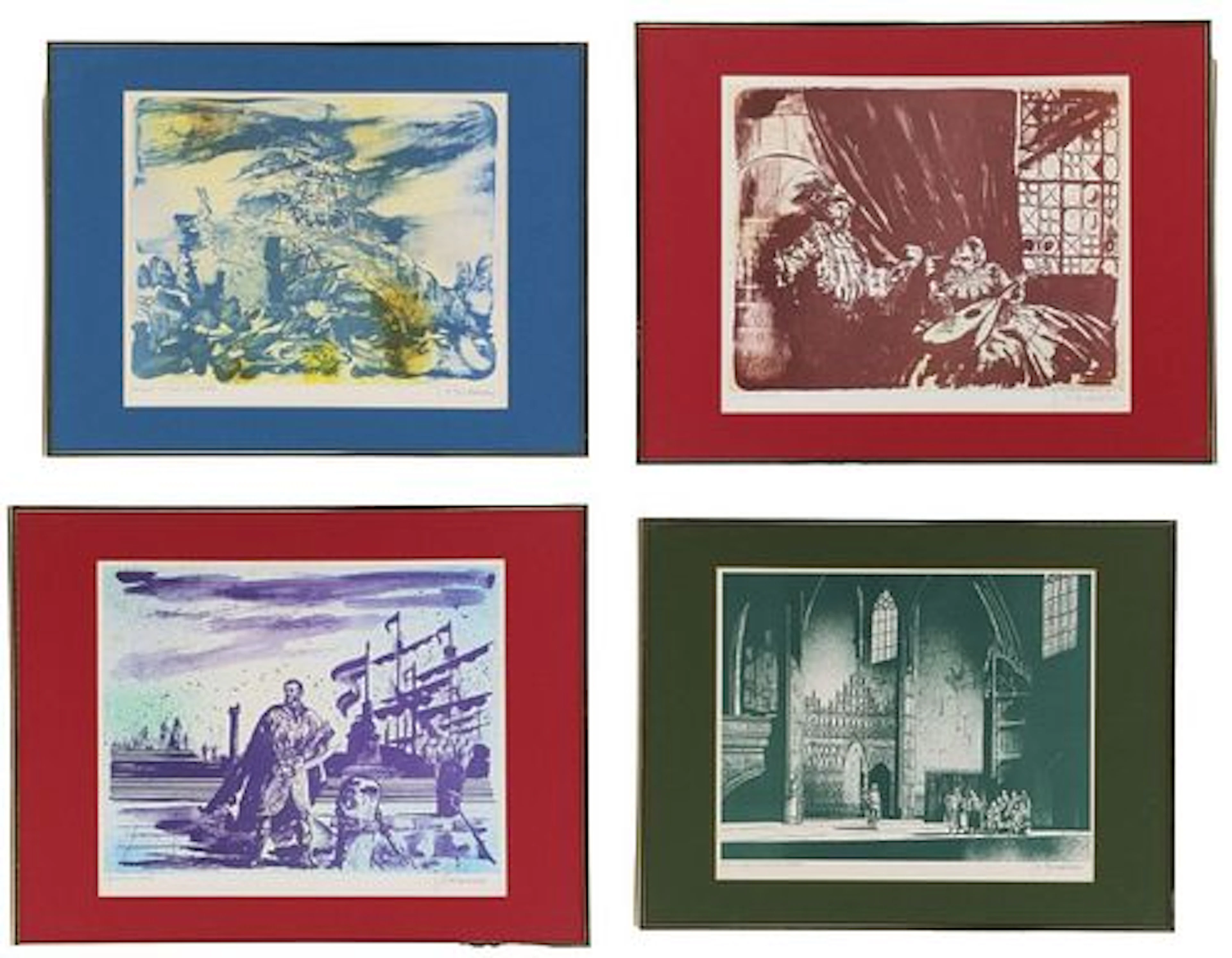 Joseph A. Pescenke (1942-1989) Hungarian/Swedish, (4) Artist Proof