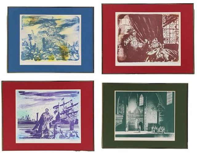 Joseph A. Pescenke (1942-1989) Hungarian/Swedish, (4) Artist Proof
