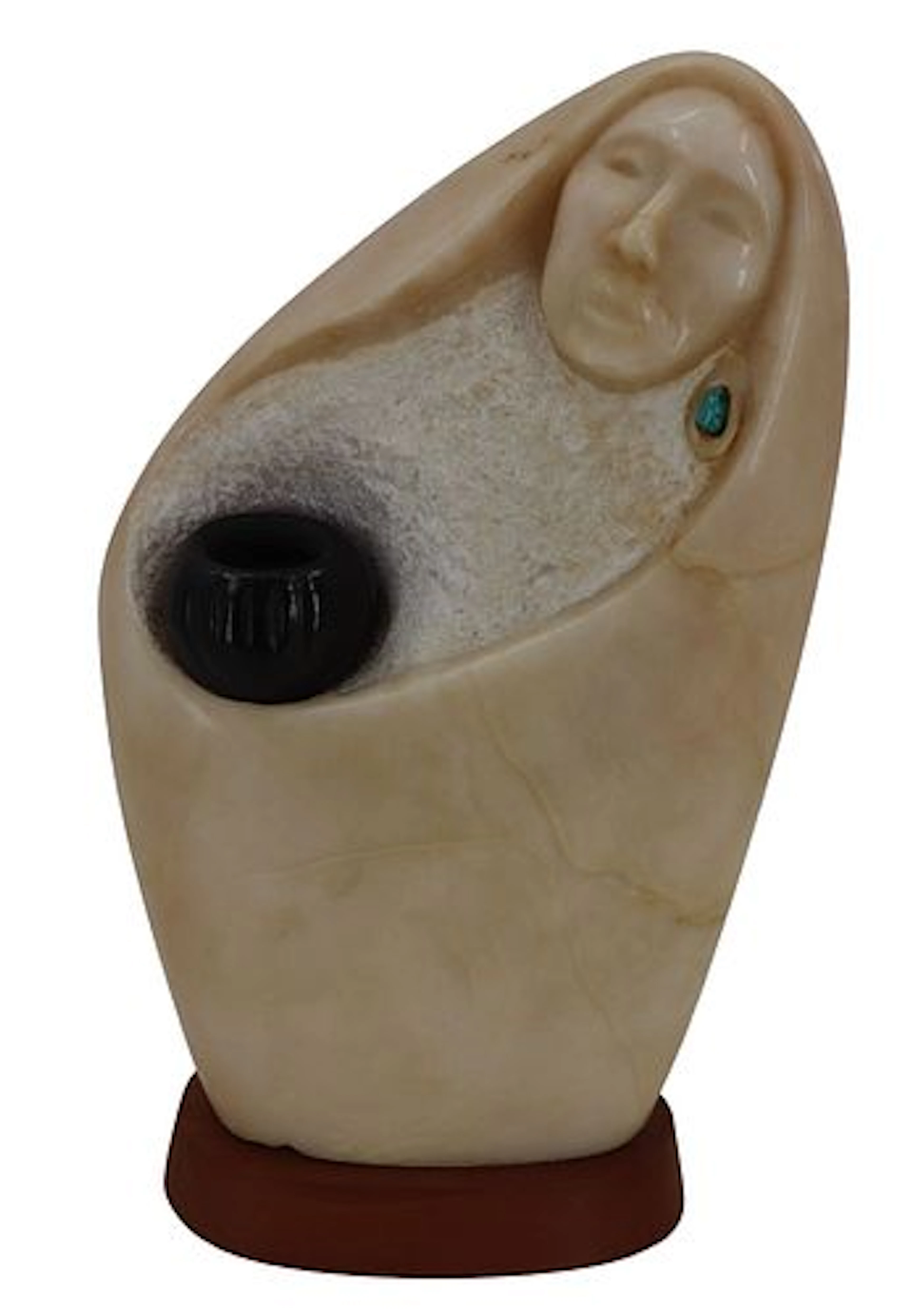 Sherman Chaddlesone (1947-2013) Native American, Alabaster Sculpture