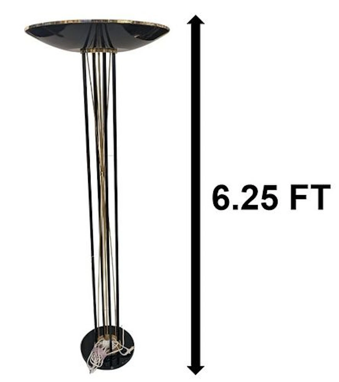 Goffredo Reggiani Italian Torchiere Floor Lamp