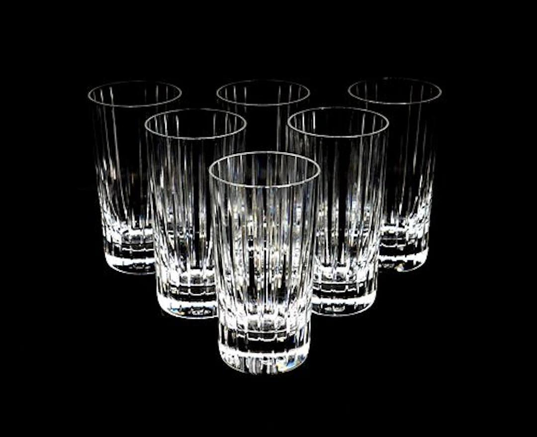 (6) Baccarat Crystal Harmonie Highball Glasses