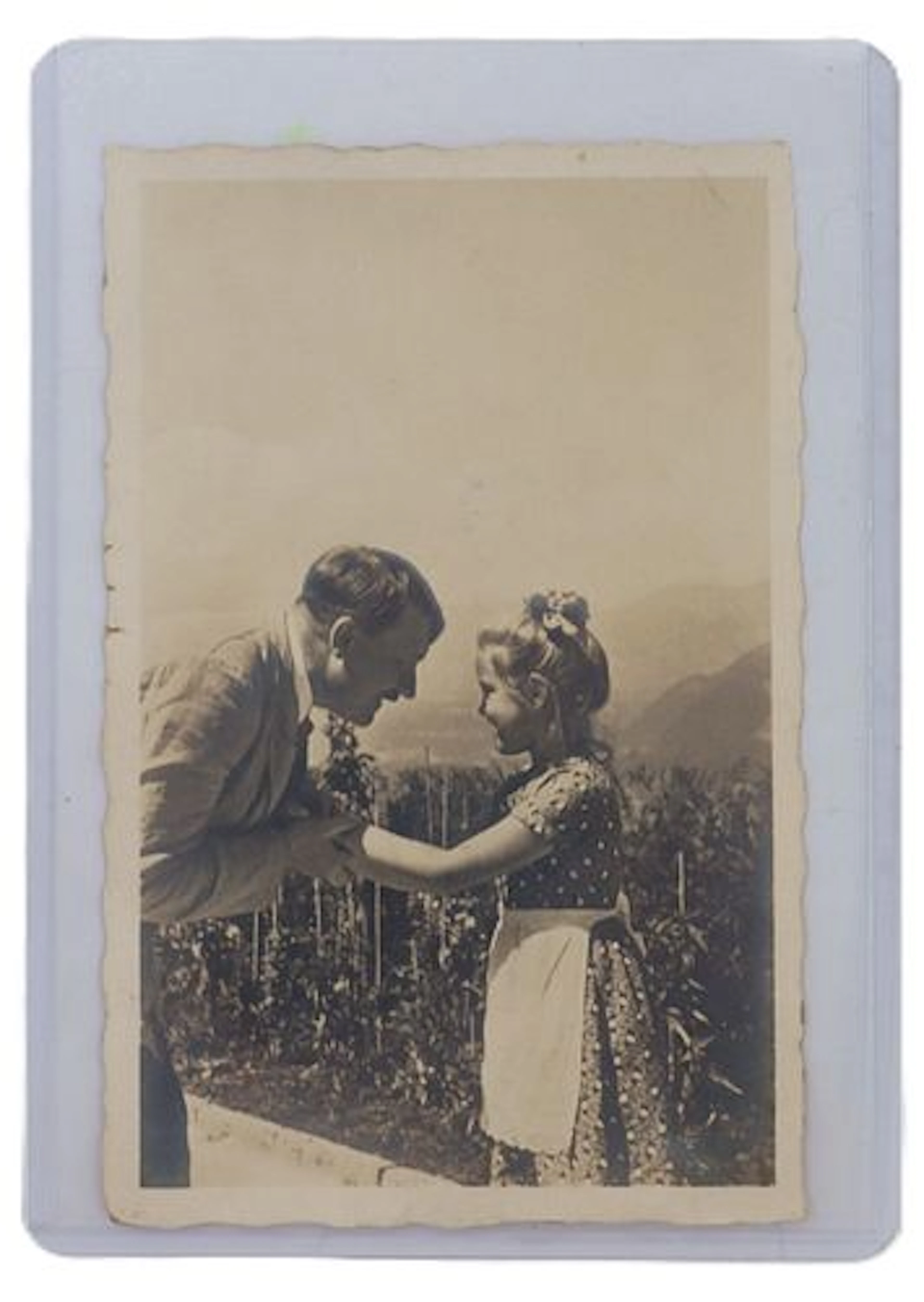 Original German Postcard of Adolf Hitler with Rosa Bernile Nienau