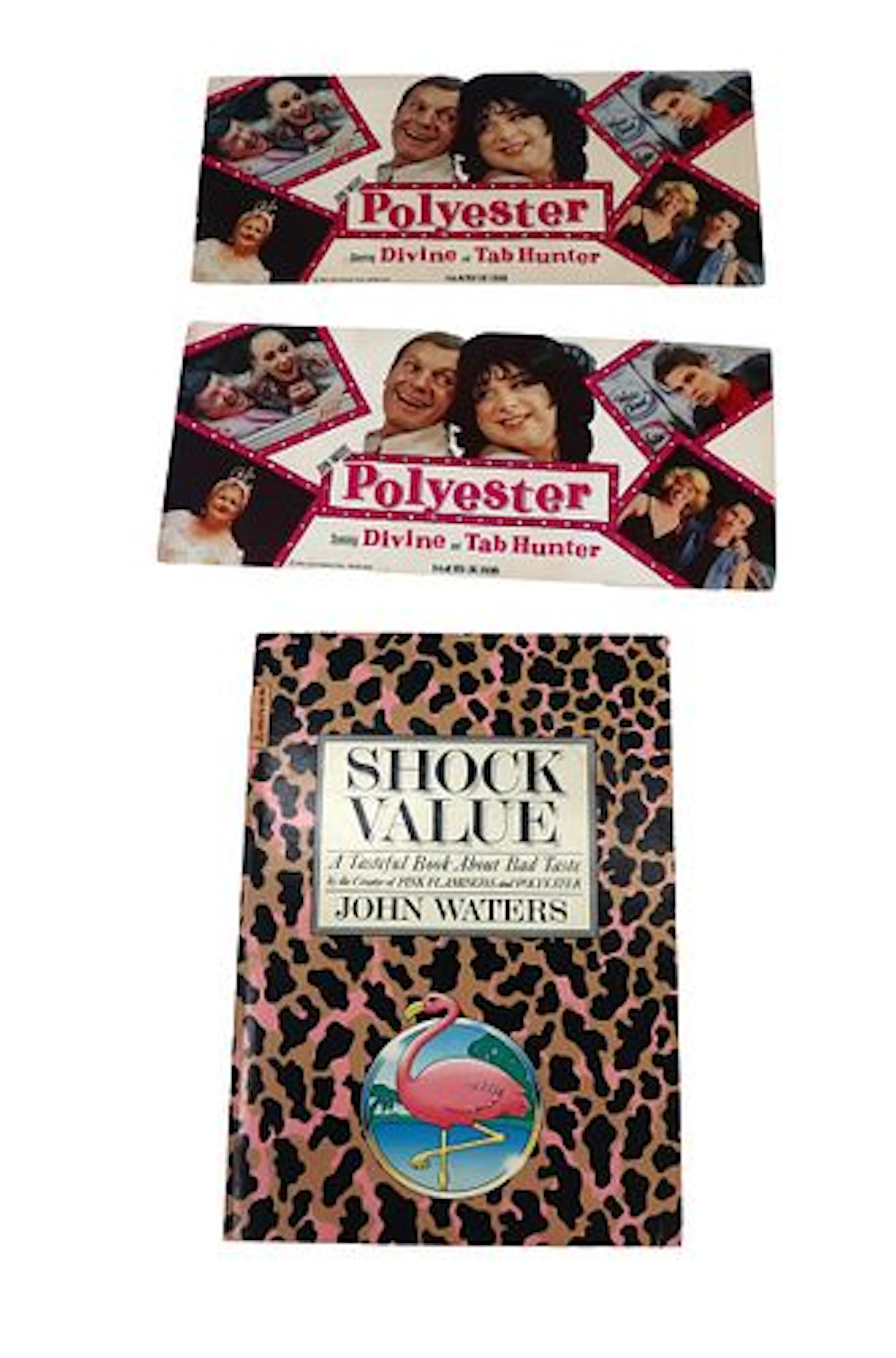 John Waters (Born 1946) American, Signed Book and (2) Movie Cards