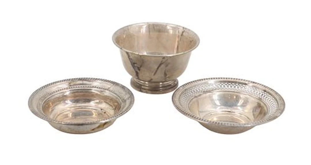 (3) Vintage American Sterling Silver Vessels - 7.555 ozt.