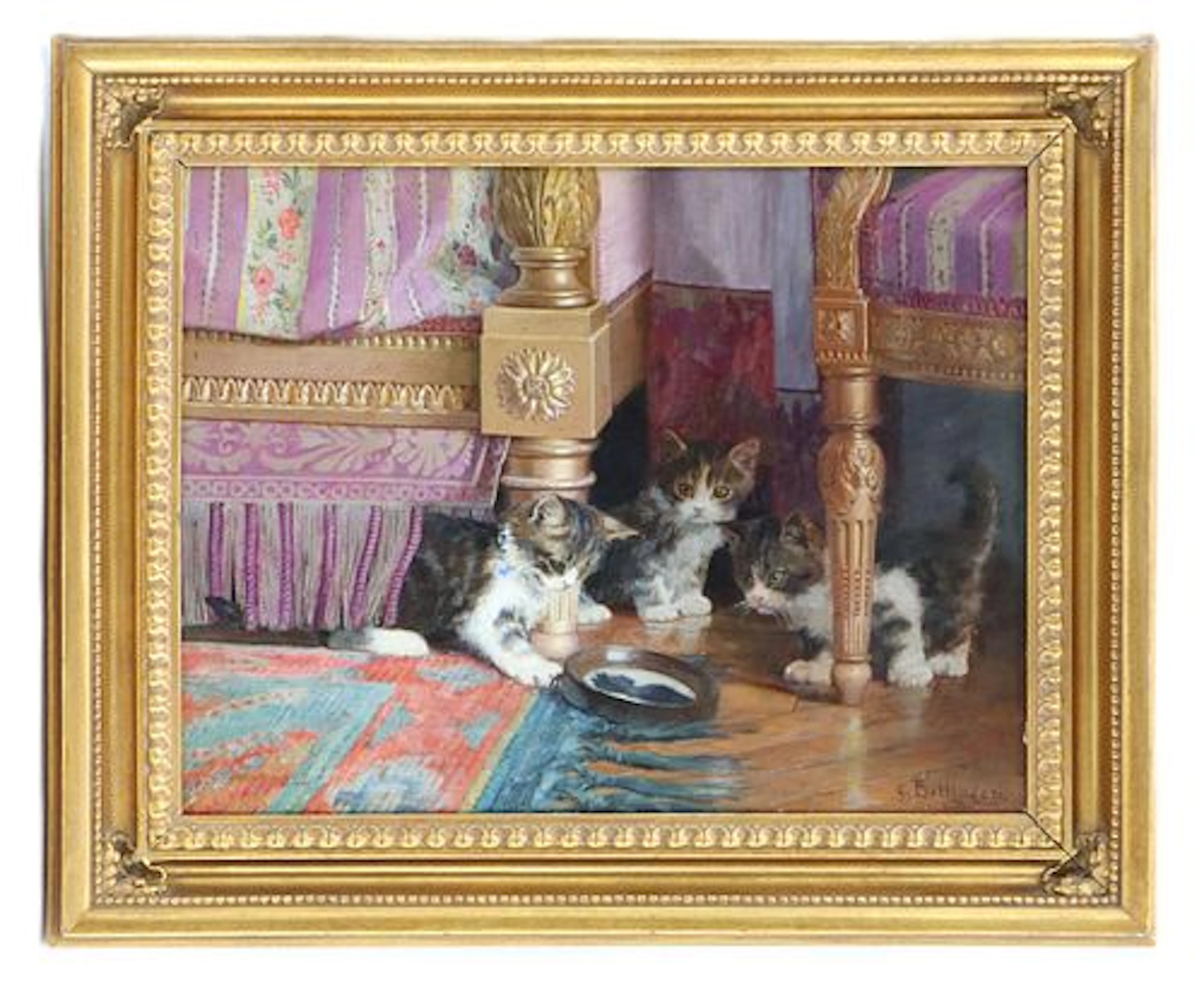 Gustave Bettinger (1857-1934) French, Oil on Panel