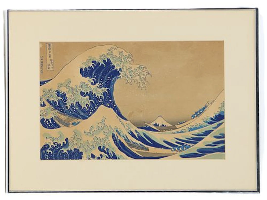 Katsushika Hokusai (1760-1849) Japan, Woodblock Seascape "The Great Wave"