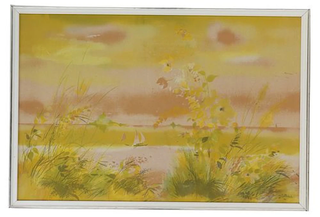 Dietrich Grunewald (1916-2003) Swedish, Landscape Serigraph Landscape