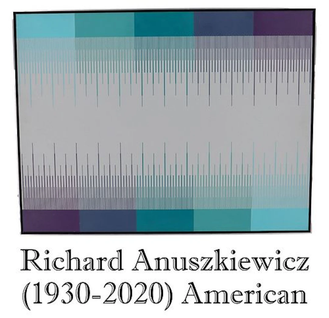 Richard Anuszkiewicz (1930-2020) American, 1975 "Soft Grey" Op Art