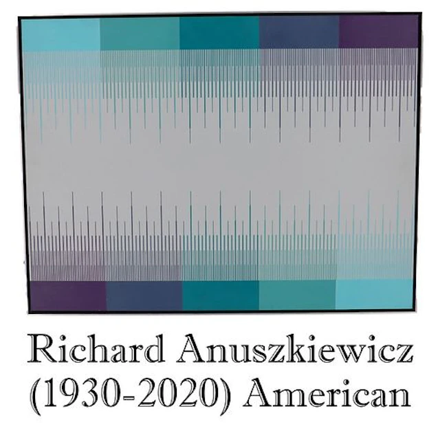Richard Anuszkiewicz (1930-2020) American, 1975 "Soft Grey" Op Art