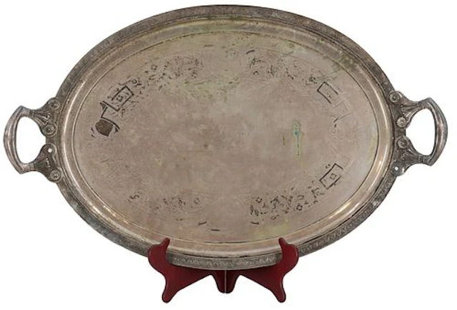 Antique Tiffany & Co. Silverplated Serving Tray - As Is