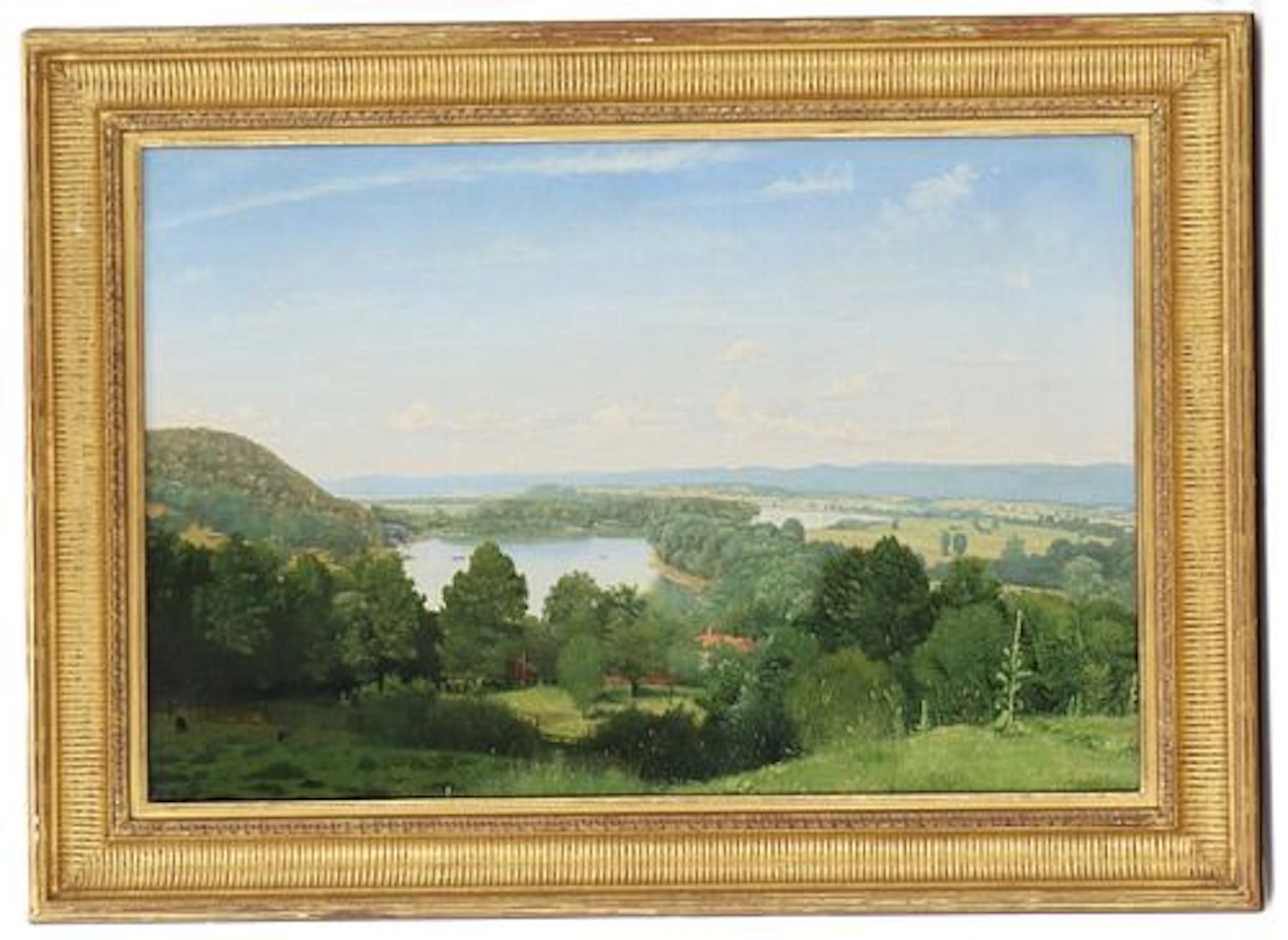 Frederick Stanton Perkins (1832-1899) American, Oil on Canvas "Landscape