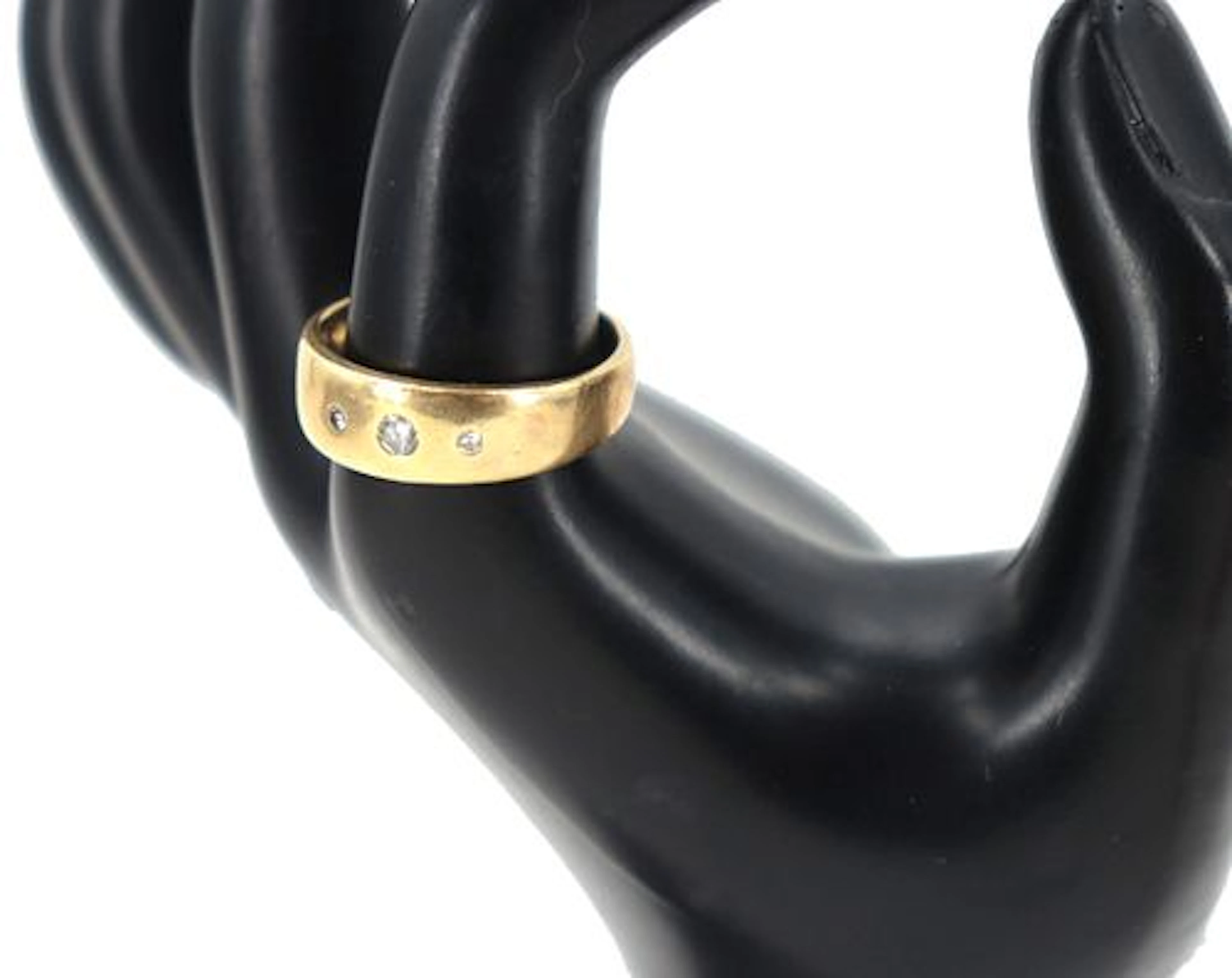 Marked 14k Gold and Diamond Ring - RS: 9 - Gross 6.9 g.