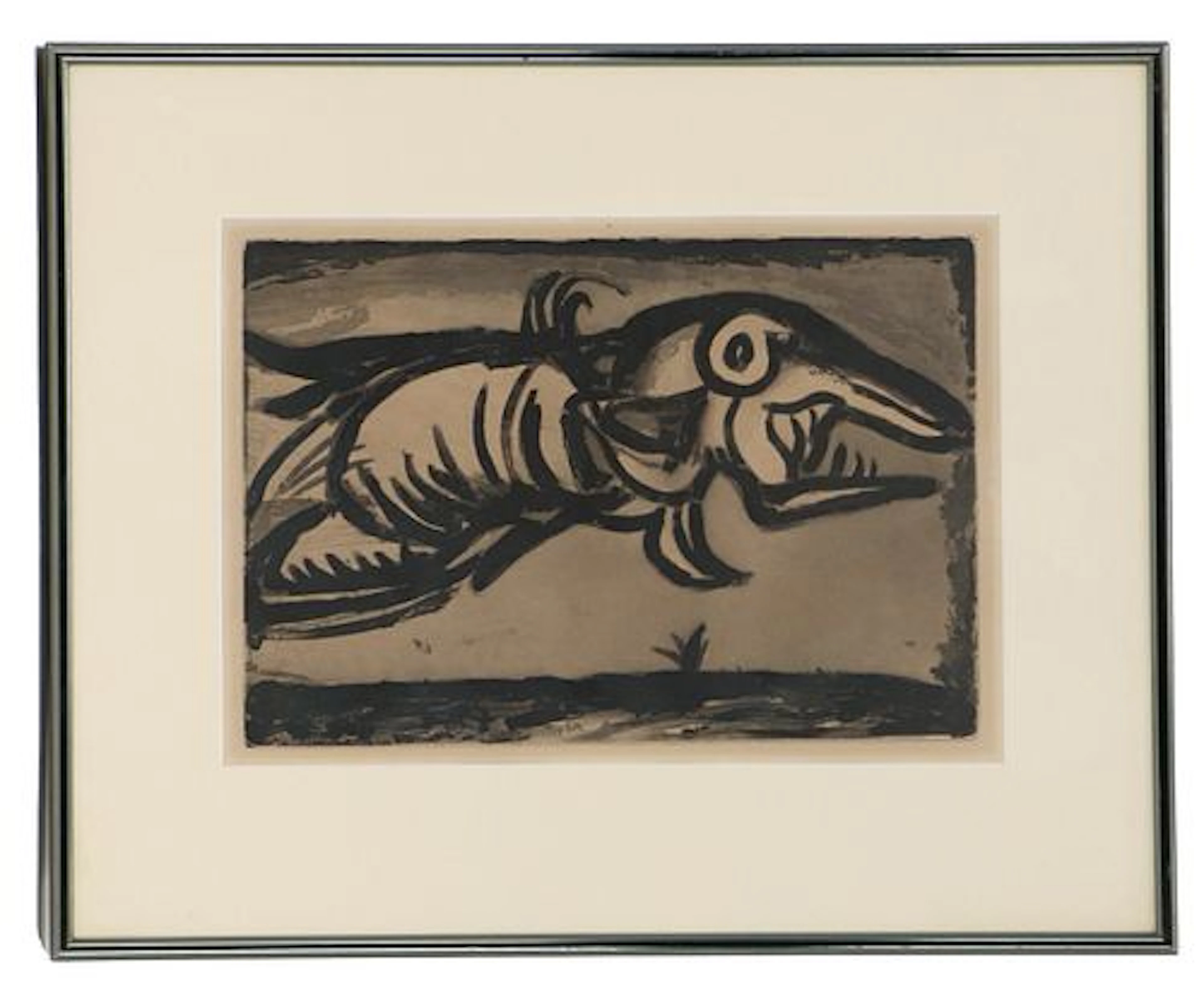 Georges Rouault (1871-1958) French, Etching Print "Le Poisson Volant"