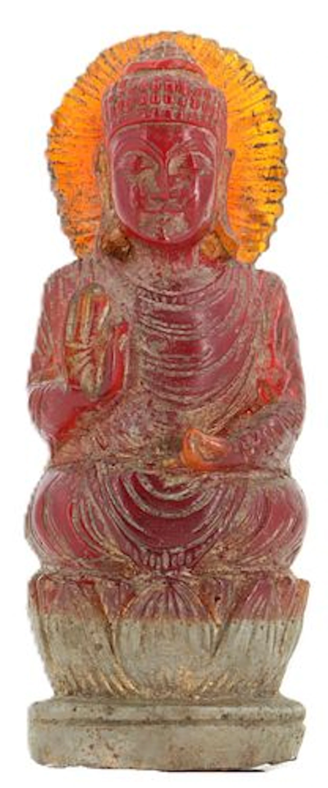 Red Amber Figure of Kwan Yin