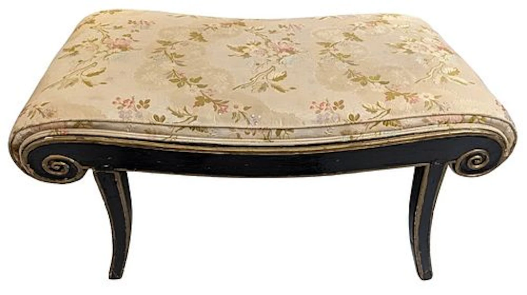 Vintage French Louis XV Style Vanity Bench