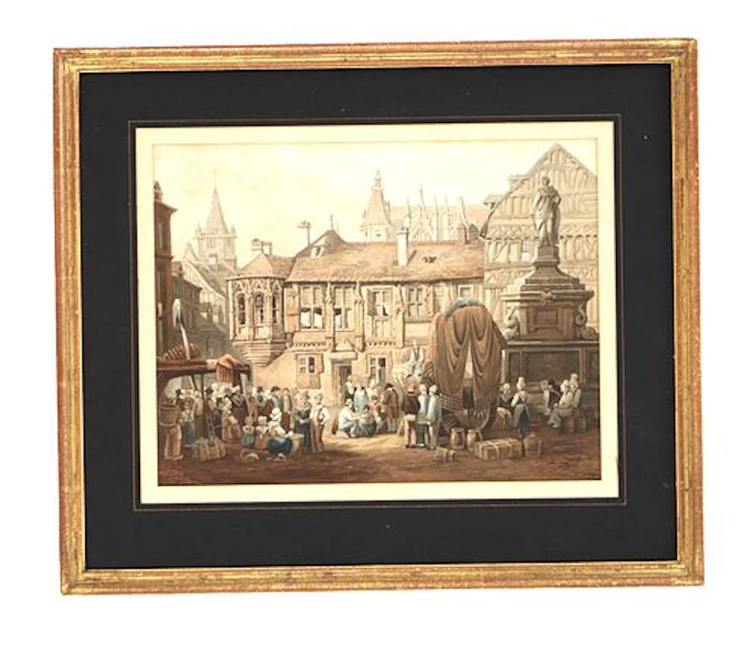 Samuel Prout (1783-1852) British, Aquatint Engraving on Paper