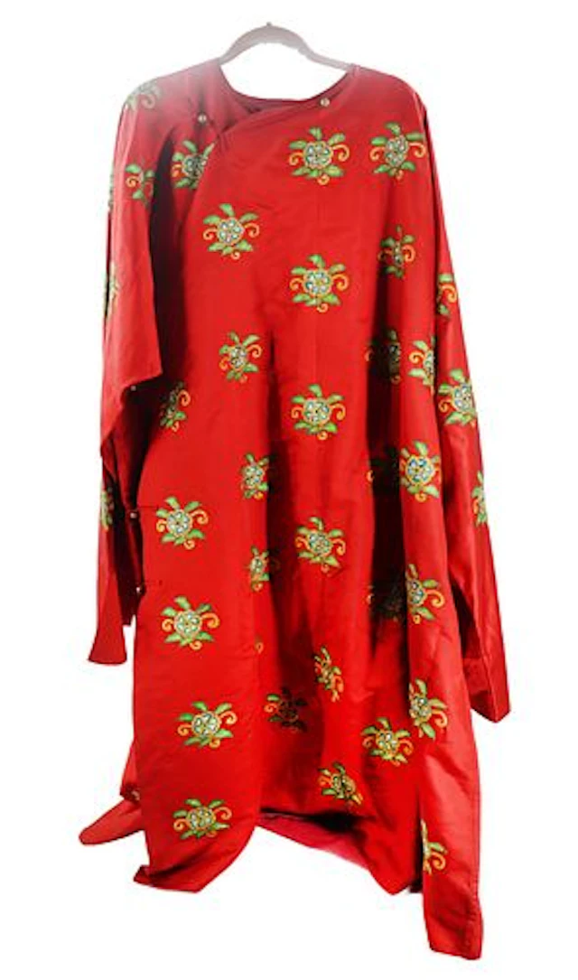 Early 20th C. Chinese Men's Embroidered Silk Changshan