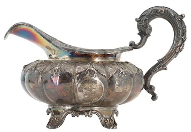Antique English Emes & Barnard Sterling Silver Creamer - 8.050 ozt.