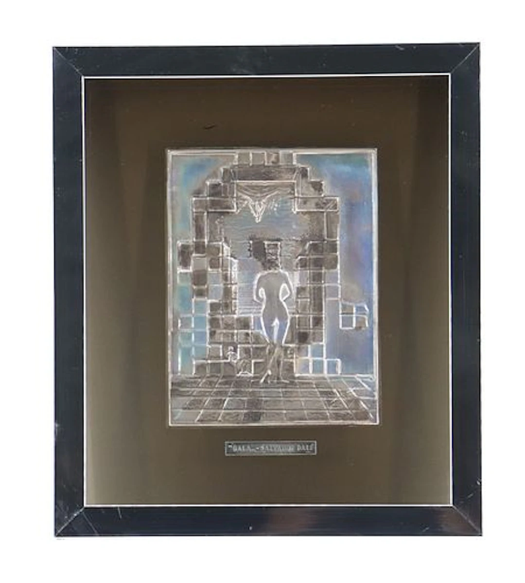 Salvador Dalí (1904–1989) Spanish, Sterling Silver Bas Relief "Gaia"