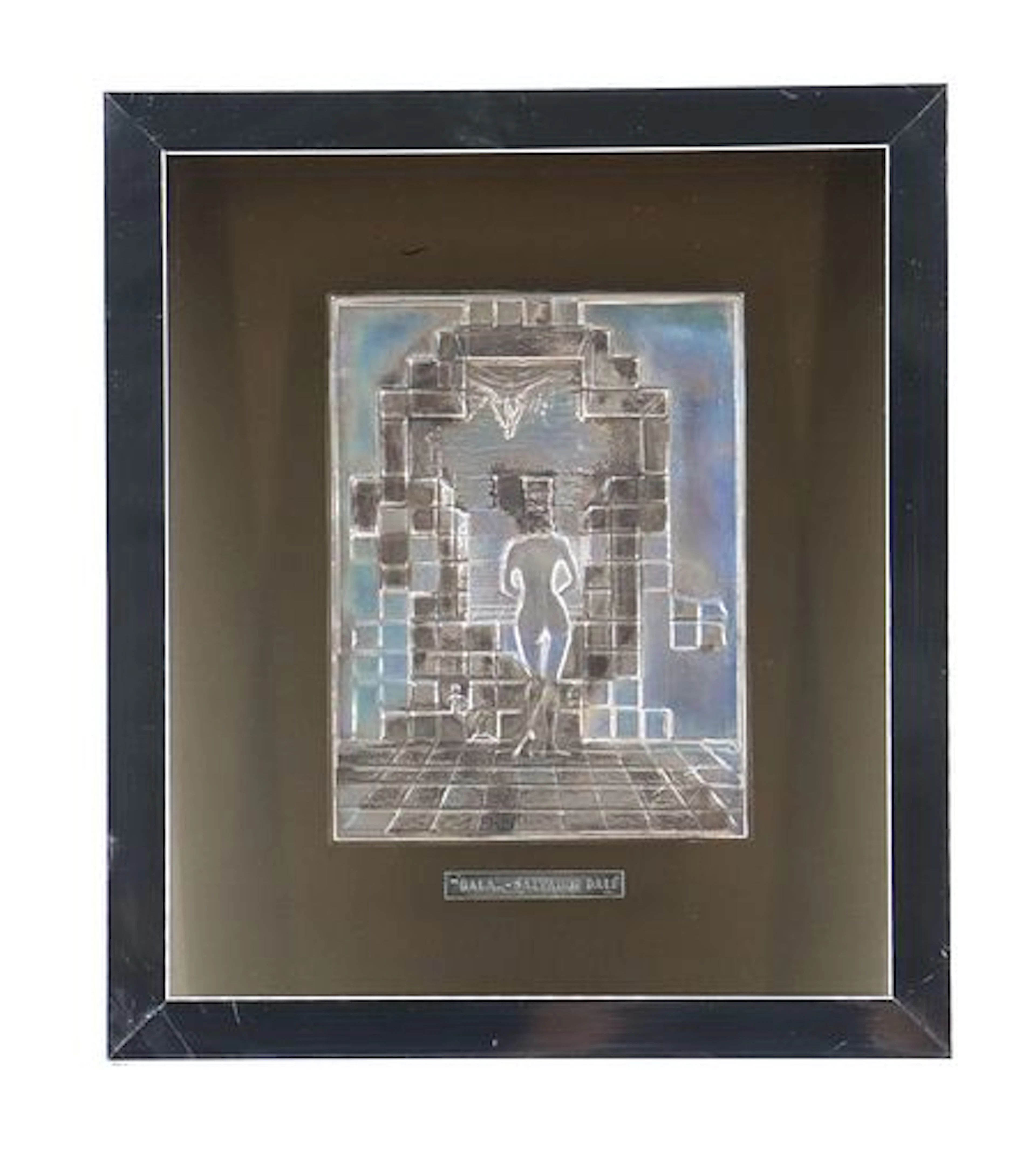 Salvador Dalí (1904–1989) Spanish, Sterling Silver Bas Relief "Gaia"