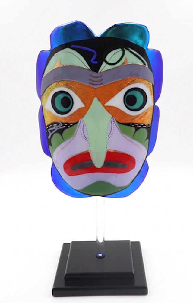 Shawn Athari (20th/21st Century) American, Art Glass Decorative Mask