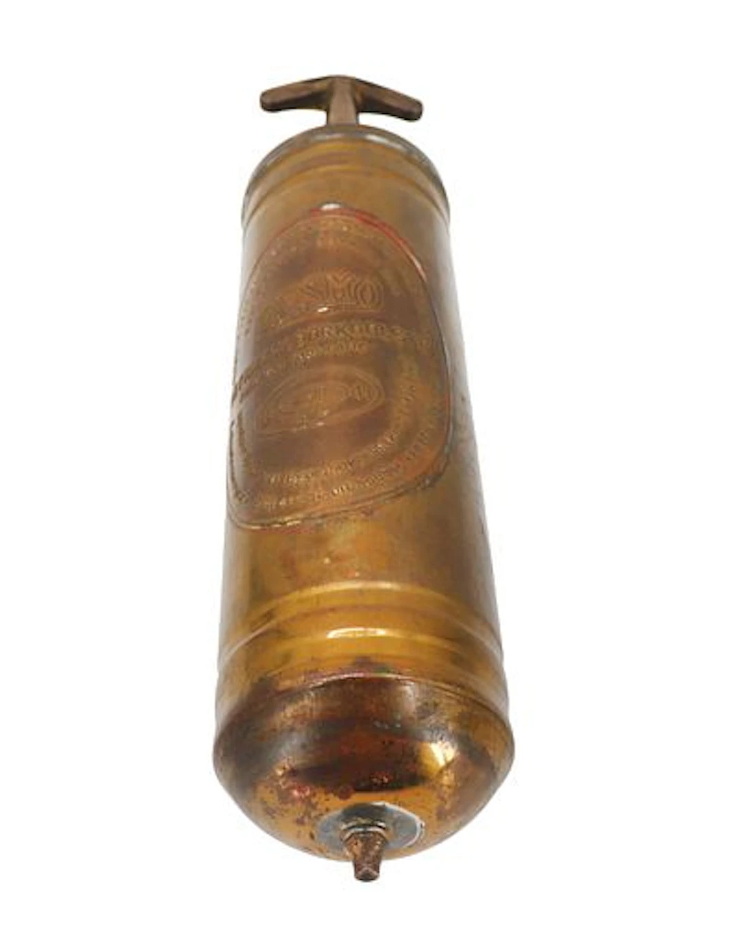 Vintage Pyrene Brass Fire Extinguisher