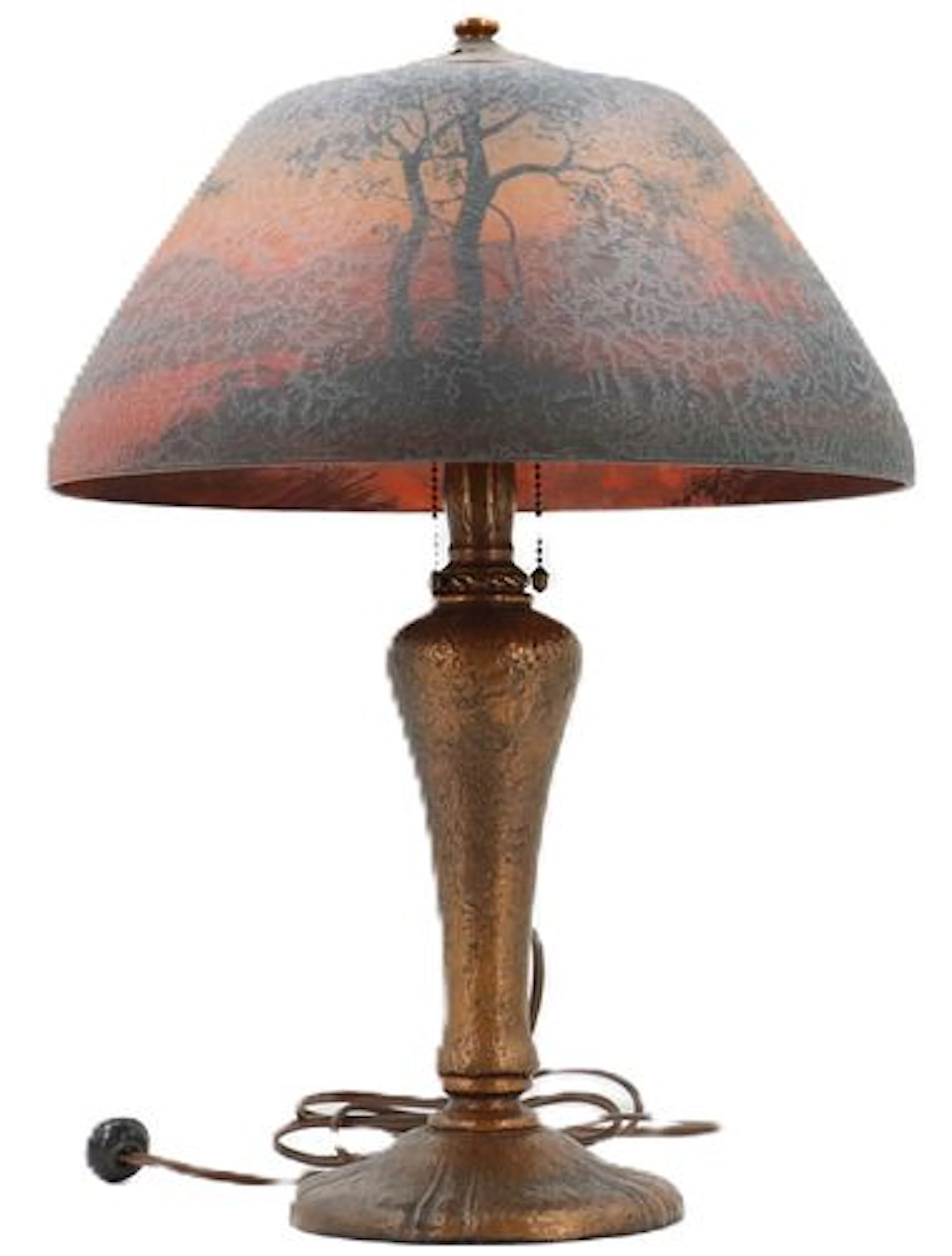 Handel Reverse-Painted "Sunset Trees" Table Lamp (Model 6964)
