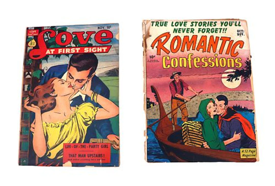 (2) Vintage Comic Books - Love at First Sight, Romantic Confessions