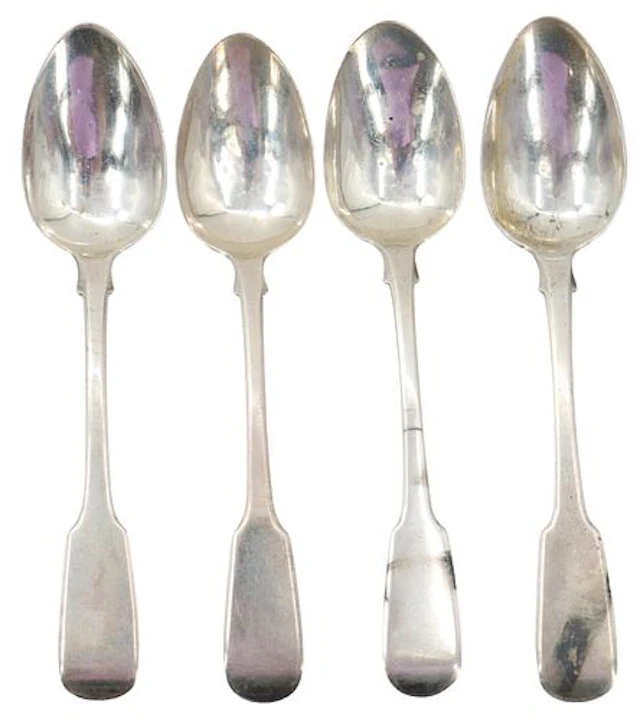 (4) Georgian English Sterling Silver Spoons - 2.395 ozt.