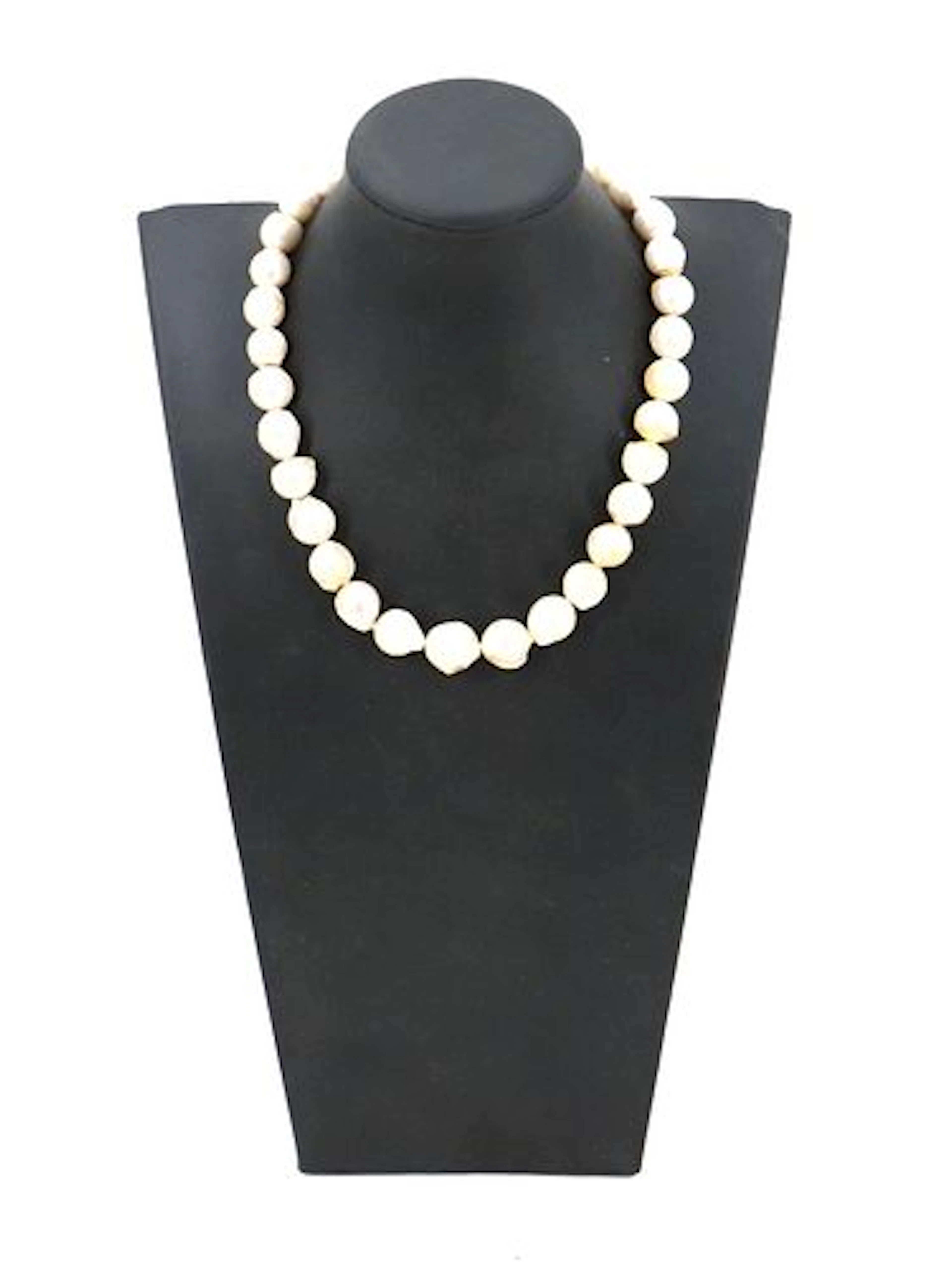 Vintage Japanese Baroque Cultured Pearl Strand Necklace