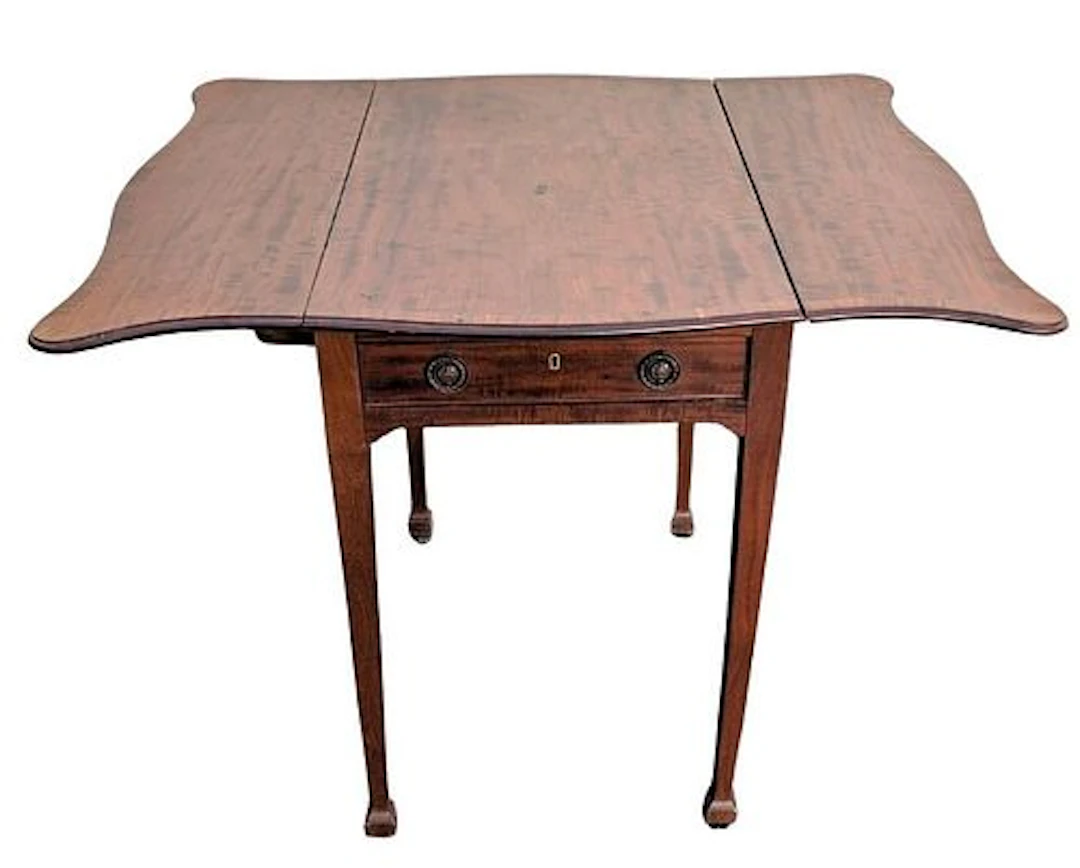 Antique English George III Style Mahogany Butterfly Pembroke Table