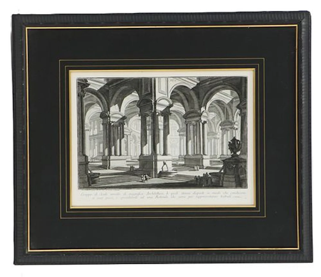 Giovanni Battista Piranesi (1720-1778) Italian, "Gruppo di Scale ornato