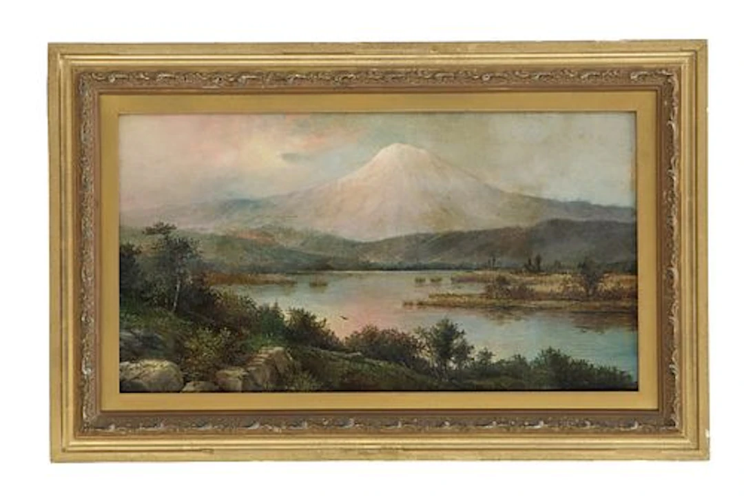 H. H. Fuerstenberg (19th/20th Century) Oil on Canvas "Luminist Mountain