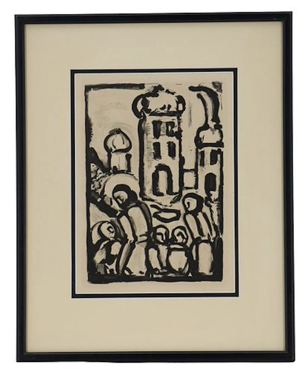 Georges Rouault (1871-1958) French, Etching Print "Christ Among the Poor"