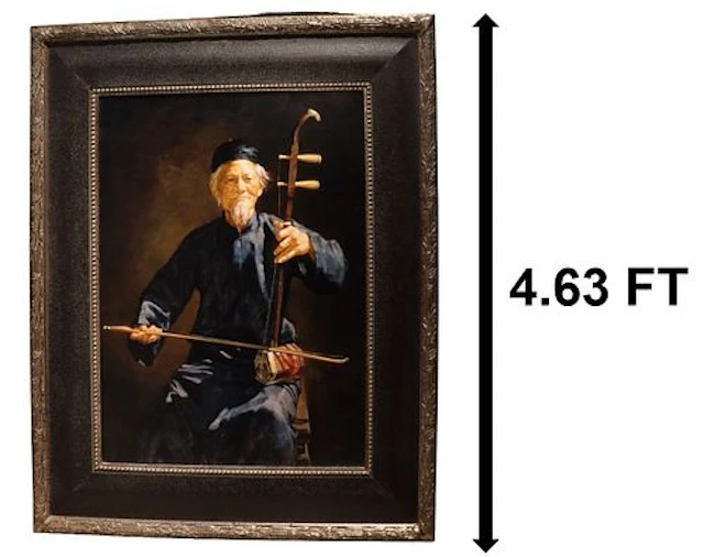 Jie Wei Zhou (Born 1962) Chinese/American, Original Giclee on Canvas "Han-Man"