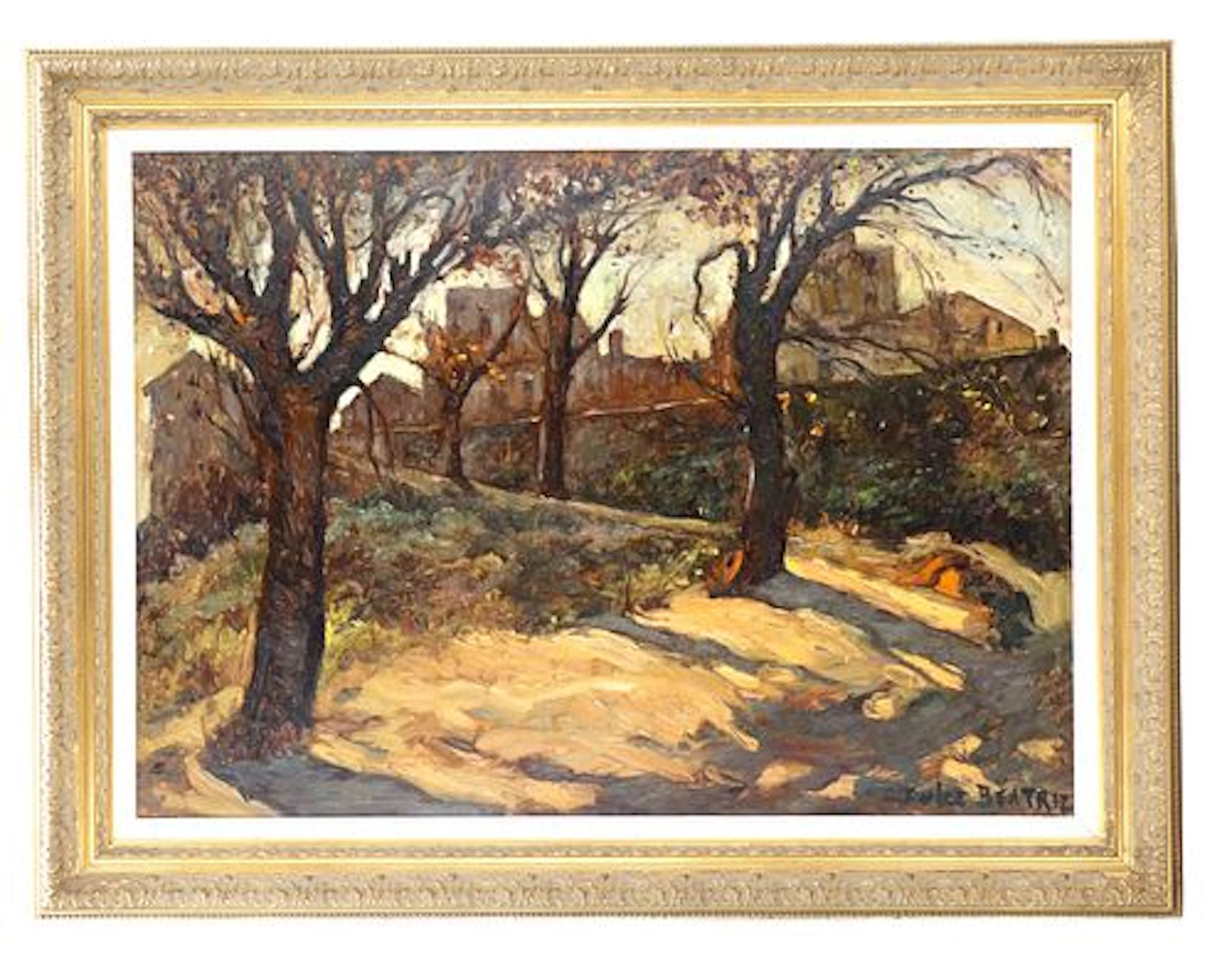Dulce Beatriz (1931-2021) Cuban, Oil on Canvas Impressionist Landscape