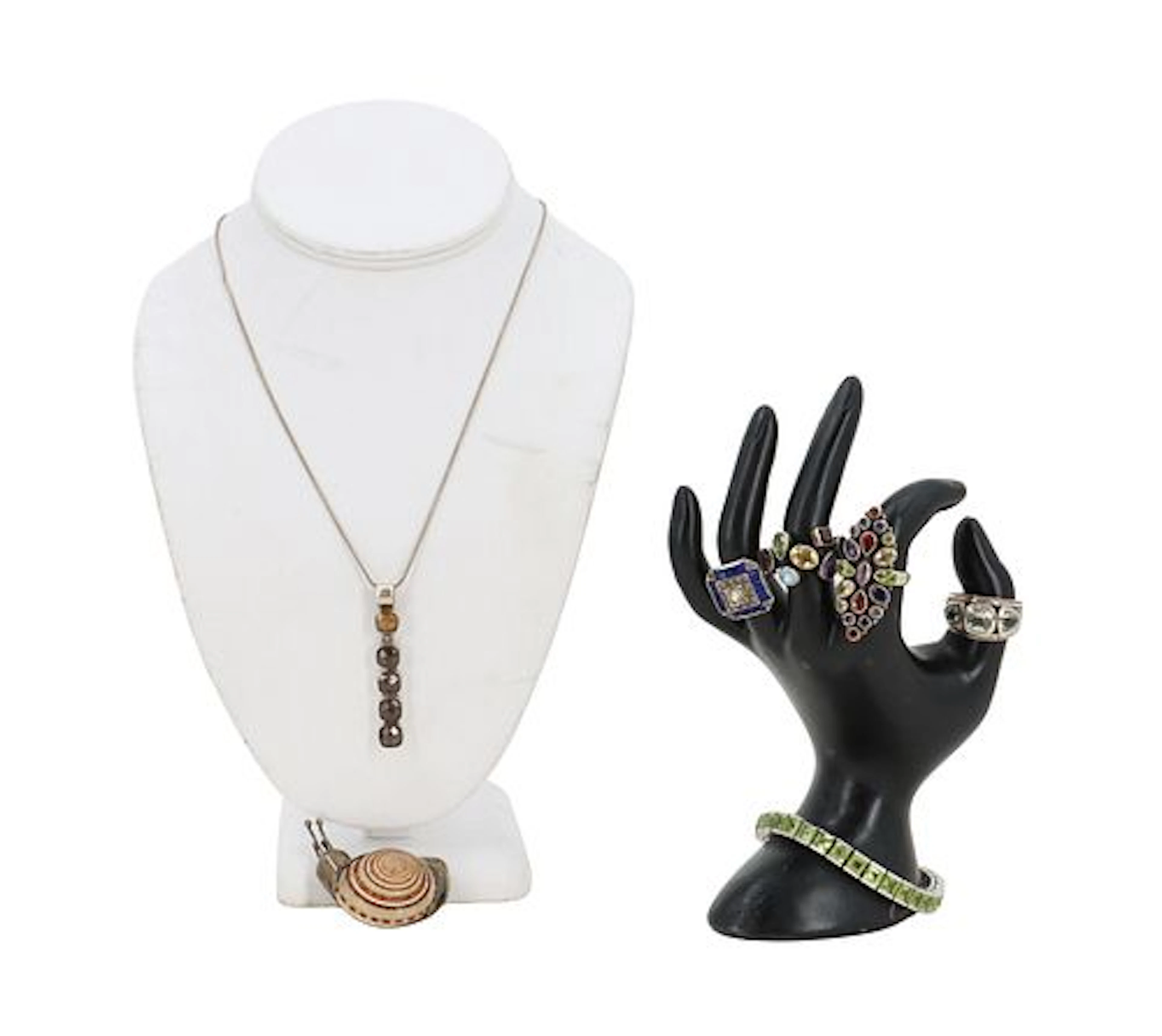 (7) Piece Sterling Silver and Multi-Gemstone Jewelry Grouping - Gross