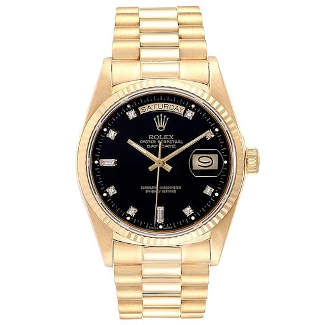 Rolex 18k Yellow Gold Day-Date President Watch