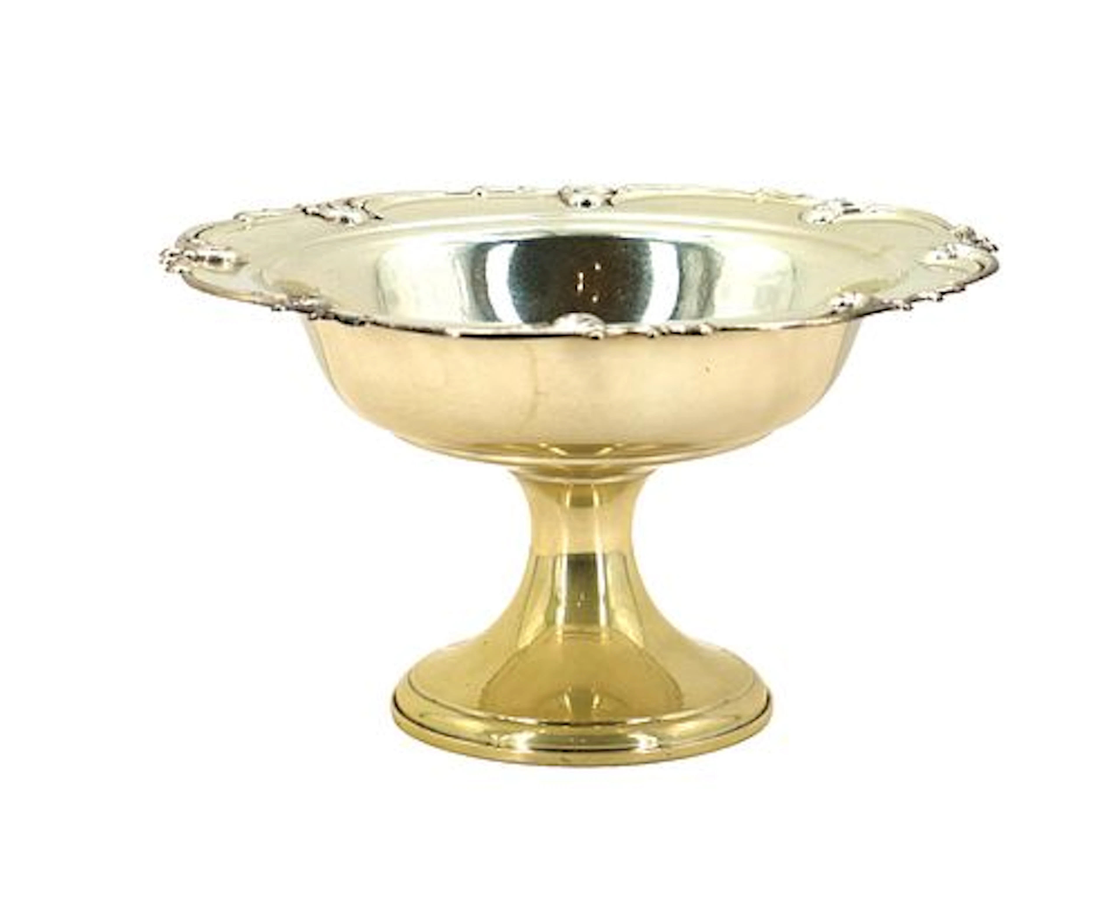 International Sterling Silver Weighted Commemorative Pedestal Compote Bowl